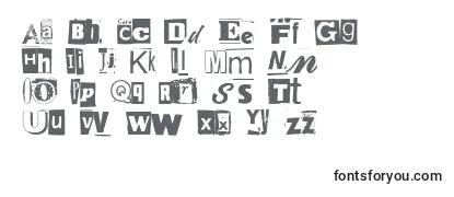 Anonymousclippings Font