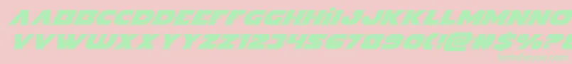 Indigodemonsuperital Font – Green Fonts on Pink Background