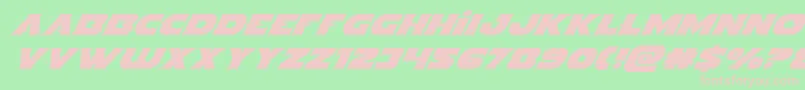 Indigodemonsuperital Font – Pink Fonts on Green Background