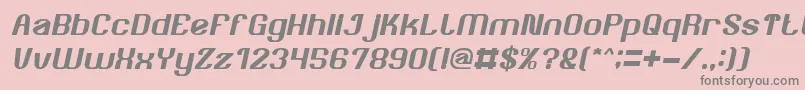 AgeOfAwakeningItalic Font – Gray Fonts on Pink Background