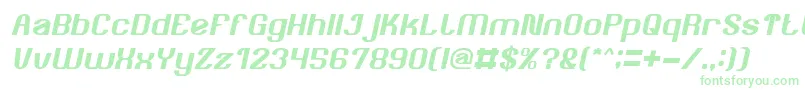 AgeOfAwakeningItalic Font – Green Fonts on White Background