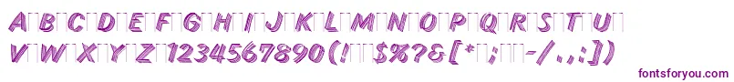 SkidRowPlain-Schriftart – Violette Schriften