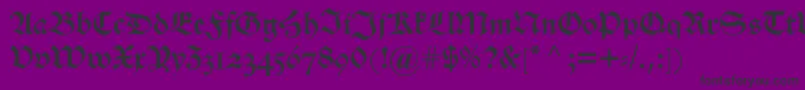 Alteschwabacherosf Font – Black Fonts on Purple Background