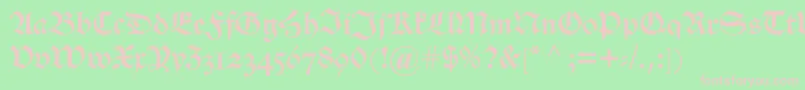 Alteschwabacherosf Font – Pink Fonts on Green Background