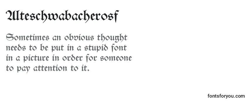 Alteschwabacherosf Font