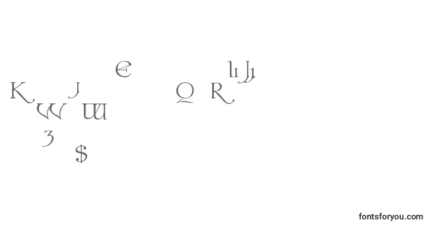 Colwella-fontti – aakkoset, numerot, erikoismerkit