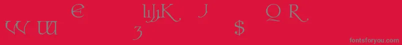 Шрифт Colwella – серые шрифты на красном фоне