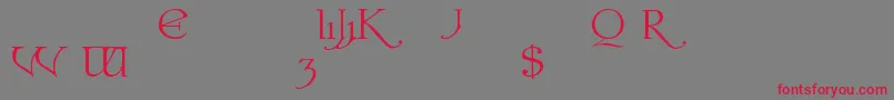 Colwella Font – Red Fonts on Gray Background