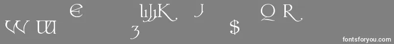 Colwella Font – White Fonts on Gray Background
