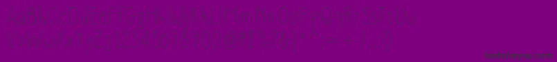 Slimamif Font – Black Fonts on Purple Background
