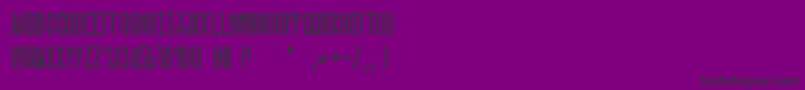 QuandTuNesPasLa Font – Black Fonts on Purple Background