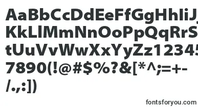 MyriadproBlacksemiext font – basic Fonts