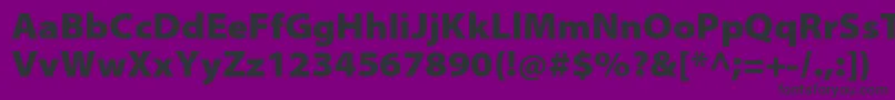 MyriadproBlacksemiext Font – Black Fonts on Purple Background