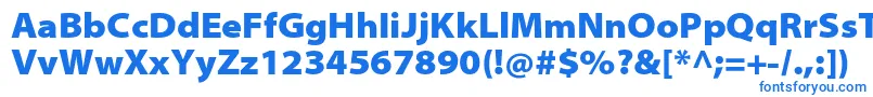 Шрифт MyriadproBlacksemiext – синие шрифты