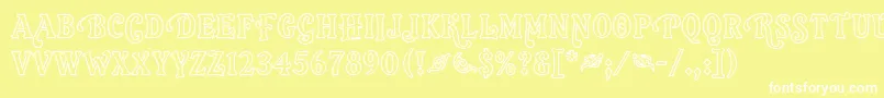 fuente OrlandoLetPlain.1.0 – Fuentes Blancas Sobre Fondo Amarillo