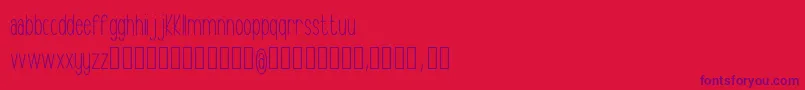 Cristal-Schriftart – Violette Schriften auf rotem Hintergrund
