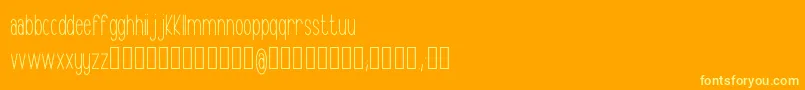 En savoir plus sur la police Cristal Police Cristal – polices jaunes sur fond orange