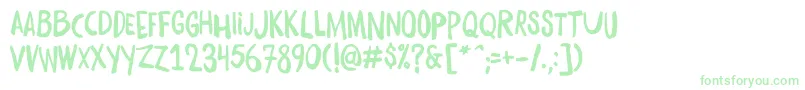 En savoir plus sur la police DaftBrush Police DaftBrush – polices vertes sur fond blanc