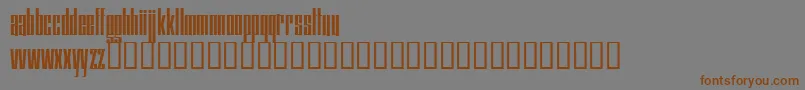 Squaresv Font – Brown Fonts on Gray Background
