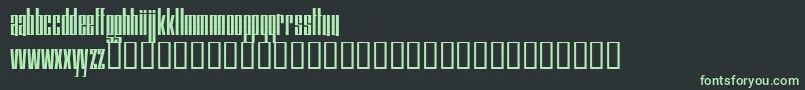 Squaresv-fontti – vihreät fontit mustalla taustalla