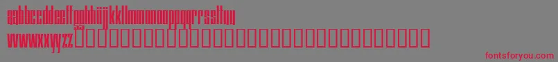 Squaresv Font – Red Fonts on Gray Background