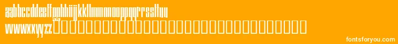 Squaresv Font – White Fonts on Orange Background