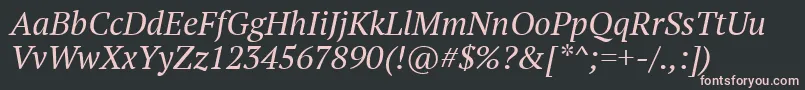 Ptf56fW Font – Pink Fonts on Black Background