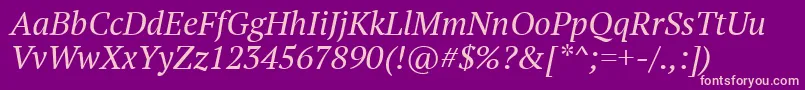 Ptf56fW Font – Pink Fonts on Purple Background