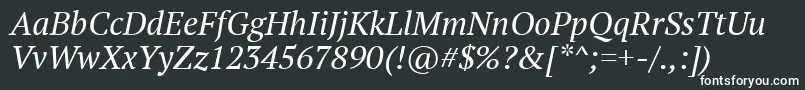 フォントPtf56fW – 黒い背景に白い文字