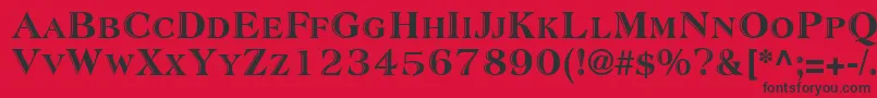 SanasoftAtlantic.Kz Font – Black Fonts on Red Background