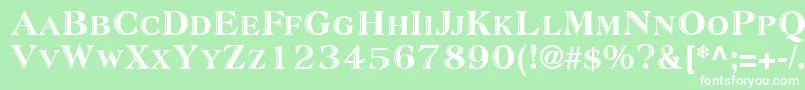 SanasoftAtlantic.Kz Font – White Fonts on Green Background
