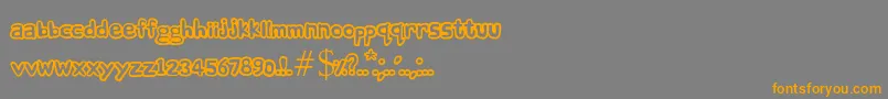 ComicAndy Font – Orange Fonts on Gray Background