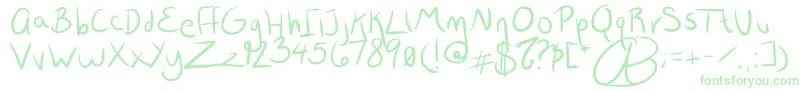 Lisätietoja Wrtty-fontista Wrtty-fontti – vihreät fontit valkoisella taustalla