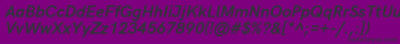 fuente HkgroteskBoldlegacyitalic – Fuentes Negras Sobre Fondo Morado