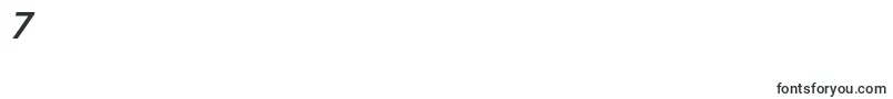 HkgroteskBoldlegacyitalic-Schriftart – Schriften für die Ziffer 7