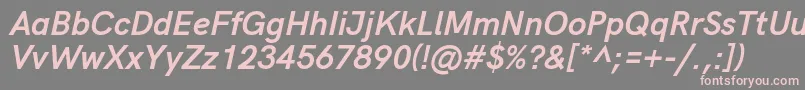 More about HkgroteskBoldlegacyitalic Font HkgroteskBoldlegacyitalic Font – Pink Fonts on Gray Background