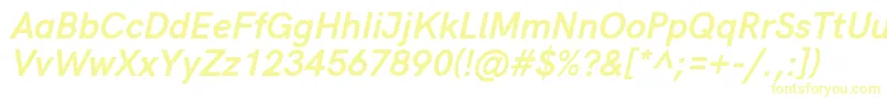 Шрифт HkgroteskBoldlegacyitalic – жёлтые шрифты