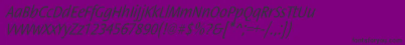 StackcndoblNor Font – Black Fonts on Purple Background