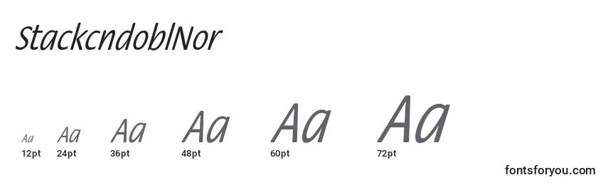 StackcndoblNor Font Sizes