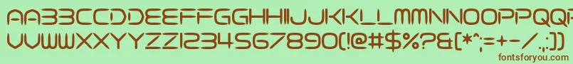Fasterisq Font – Brown Fonts on Green Background