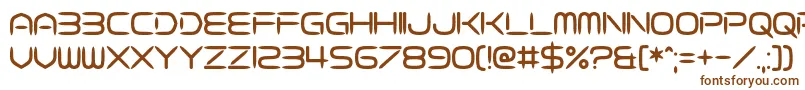 Шрифт Fasterisq – коричневые шрифты на белом фоне