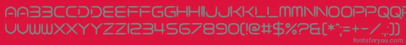 Fasterisq-Schriftart – Graue Schriften auf rotem Hintergrund