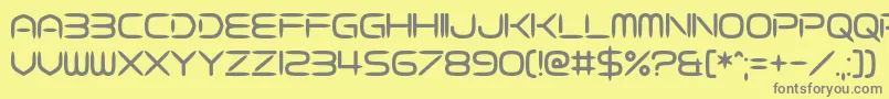 Fasterisq Font – Gray Fonts on Yellow Background