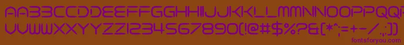Fasterisq Font – Purple Fonts on Brown Background