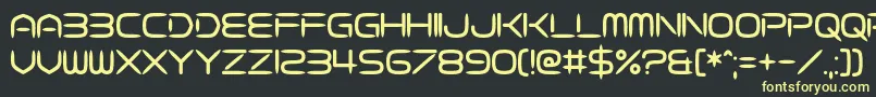 Fasterisq Font – Yellow Fonts on Black Background