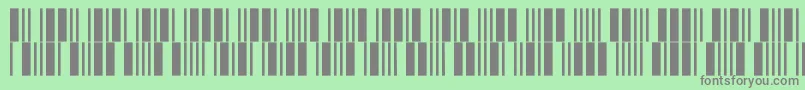 フォントV100013 – 緑の背景に灰色の文字