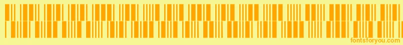 Fonte V100013 – fontes laranjas em um fundo amarelo