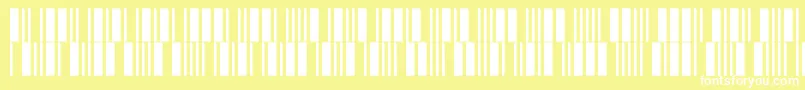 V100013 Font – White Fonts on Yellow Background