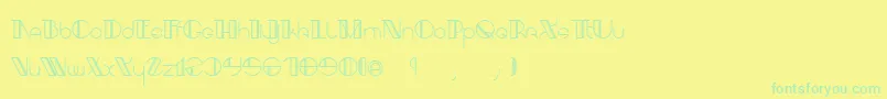 Lisätietoja AracmeWaroundLight-fontista AracmeWaroundLight-fontti – vihreät fontit keltaisella taustalla
