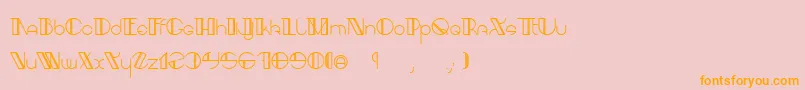 fuente AracmeWaroundLight – Fuentes Naranjas Sobre Fondo Rosa